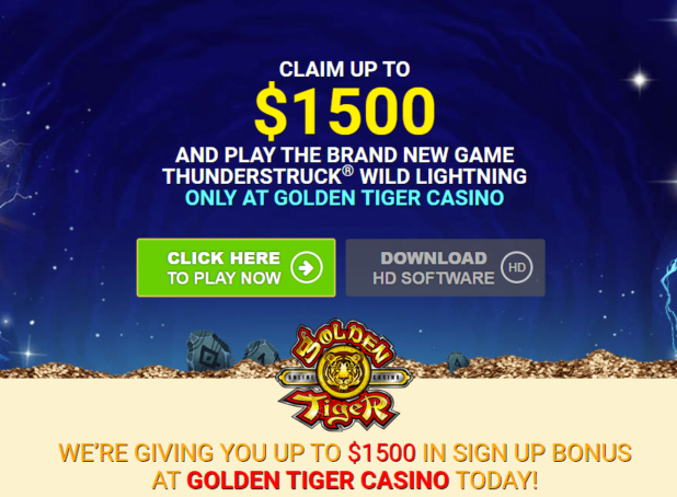 golden tiger casino login bonus