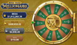 casino rewards mega vault millionaire progressive jackpot slot